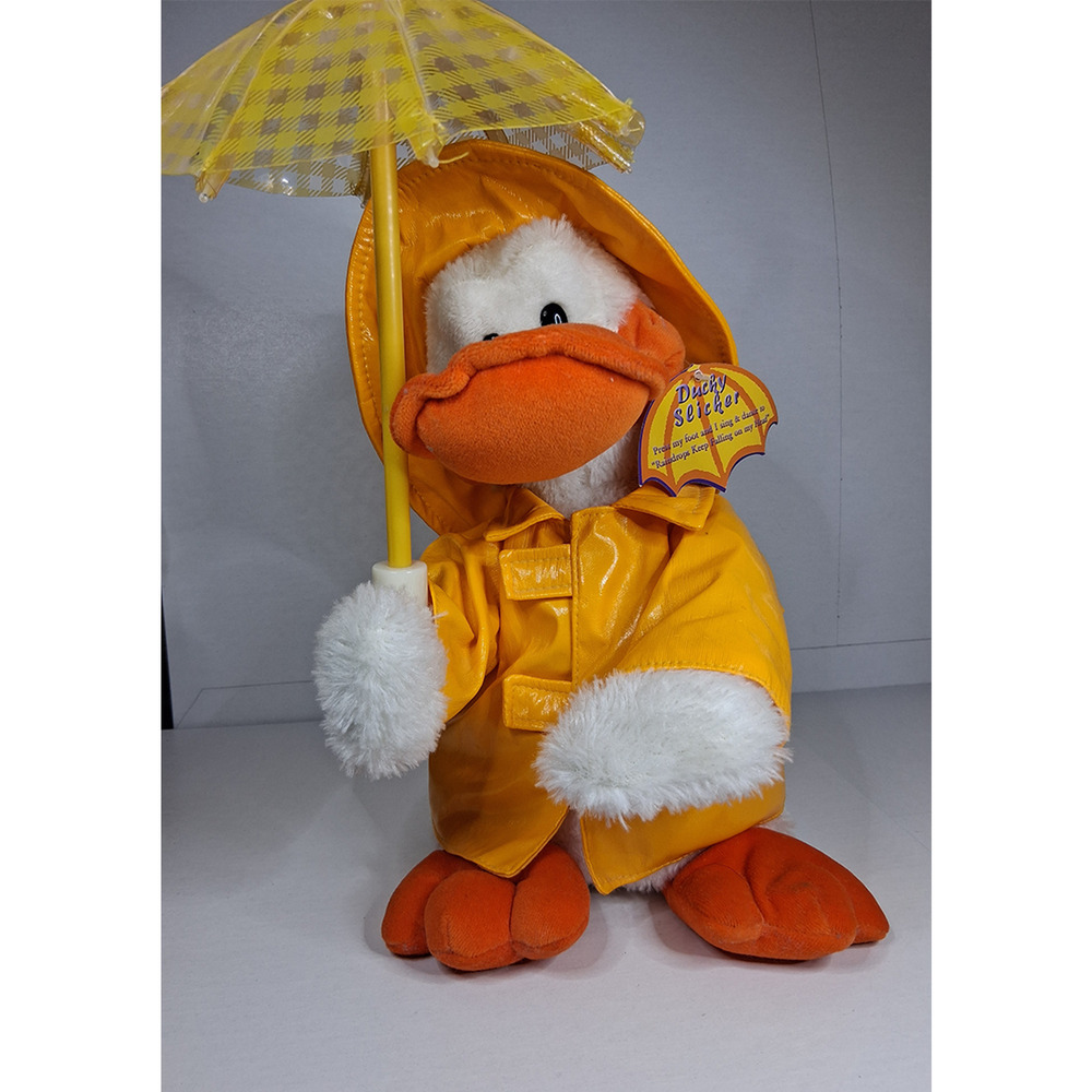 Vintage Mills Trading Singing Duck Plush “Singing in the Rain” 14” Works READAdd